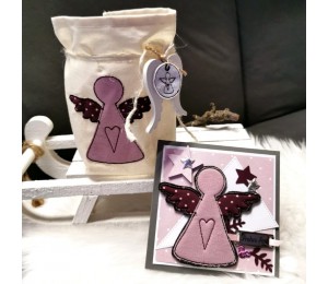 Stickserie - Set Schutzengel Appli & ITH inkl. Chip Halter & Stecker